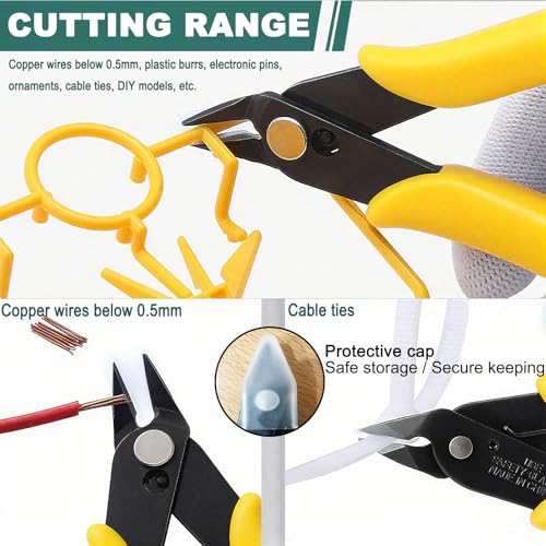 Nujzuir 3D Print Deburring Tool Set with 11pc High Speed Steel Multipurpose Blades Removing Burr 5Pcs Needle File 1pc Micro Wire Cutter for 3D Printed Edges Metal Resin Copper Plastic PVC Pipes - Image 3