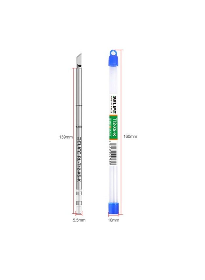 RELIFE RL-T12-XS-K Soldering Tip – Compatible T12 Series Bit for Soldering Station | Precision Iron Tip for Electronics, PCB & SMD Repair - Image 1