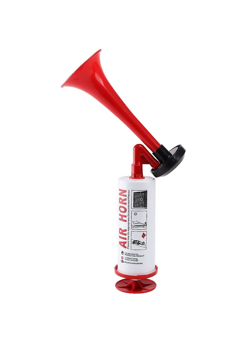 Qidoe Handheld Air Horn, Aluminum Super Loud Noise Maker Bear Horn Self Defense Portable Air Pump Horn Sports and Marine Signal Safety Alarm Horn for Boating, Sports Events, Birthday Parties  - Image 1