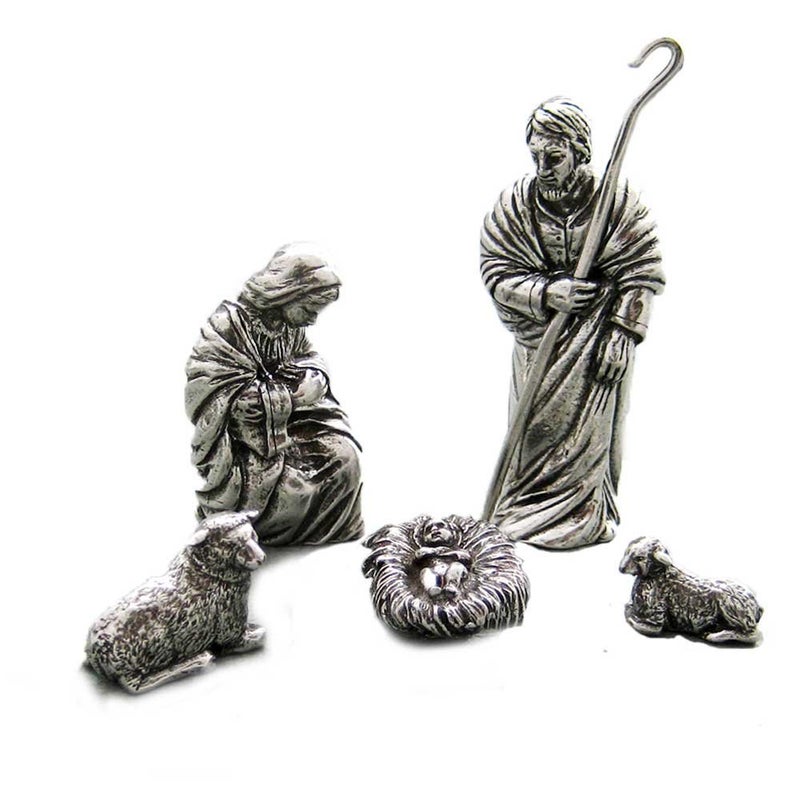 DANFORTH Holy Family Nativity Set Handcrafted Pewter Nativity SetScene Made in USA