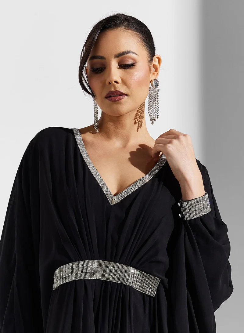 Khizana Embellished Waist Kaftan