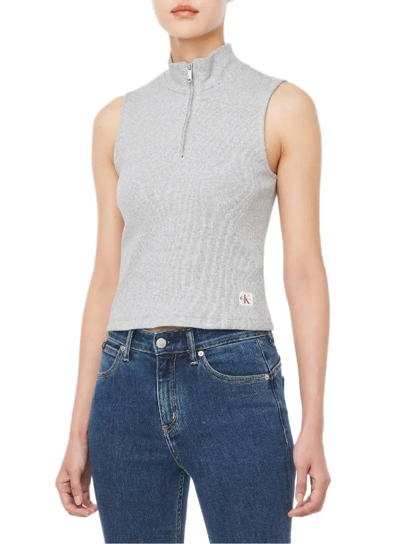 Calvin Klein Jeans Logo Half Zip Sweater