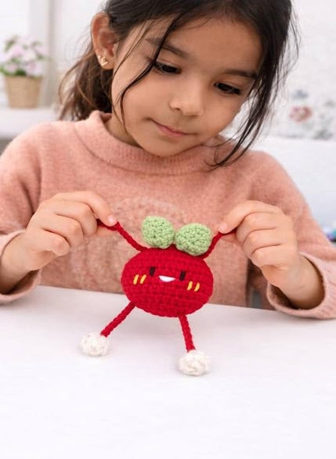 Mirha's Touch Handmade Crochet Tomato Keychain for Girls | Cute Amigurumi Soft Toy Bag Charm | Red Kawaii Gift for Kids & Women - Image 5