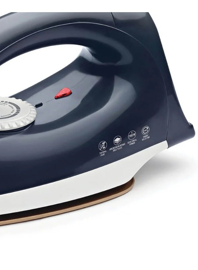 Sujata Smooth Slide 1100 Watts Dry Iron | Overheat Protection Thermal Fuse | American Heritage Double Coat Non-stick | Designed for Tricky Areas - Image 5