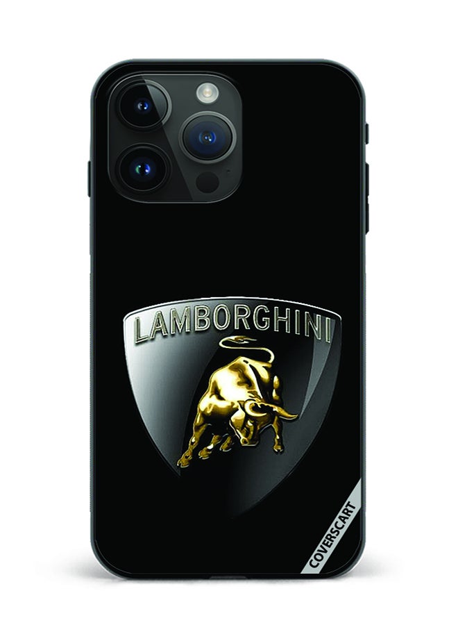 COVERSCART Protective Case Cover For Apple iPhone 15 Pro Max Lamborghini Design Black - Image 1