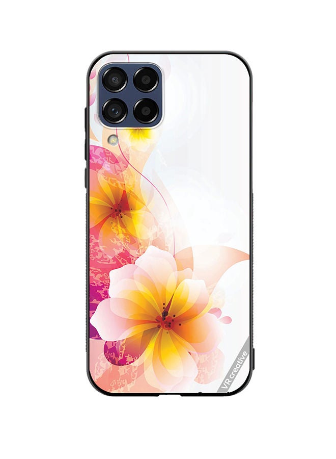 VR CREATIVE Protective Case Cover For Samsung Galaxy M53 Flower Design Multicolour - Image 1