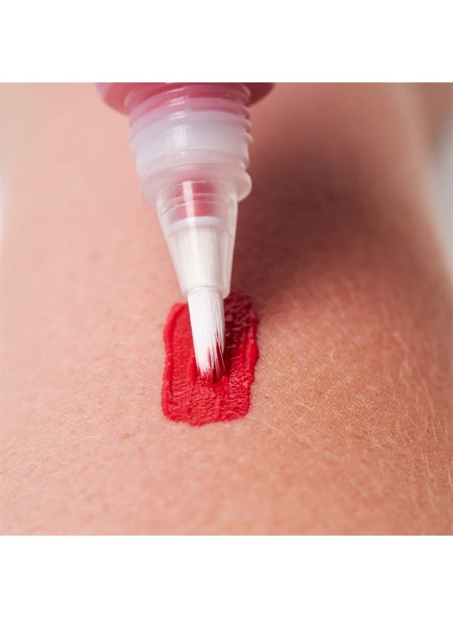 Moon Creations Face & Body Paint with Brush Applicator by Moon Creations - 0.50fl oz - White - Image 4