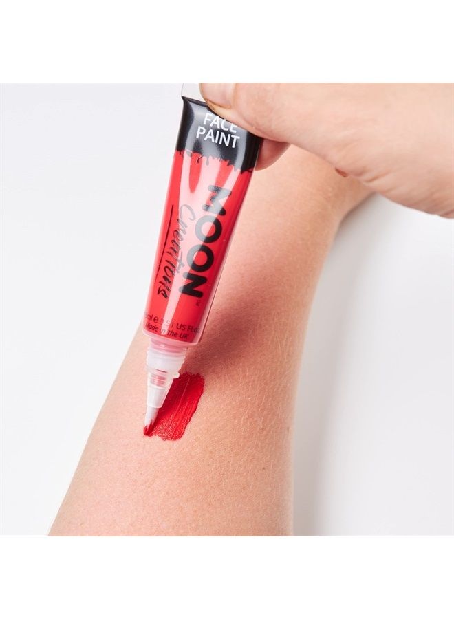 Moon Creations Face & Body Paint with Brush Applicator by Moon Creations - 0.50fl oz - White - Image 5