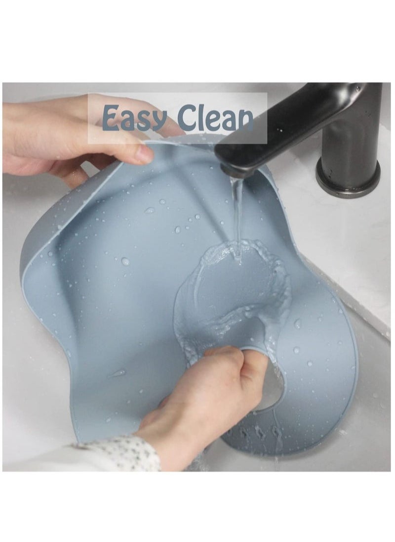 Gonice Silicone Toddler Self-Feeding Utensil Set, Blue  - Image 5