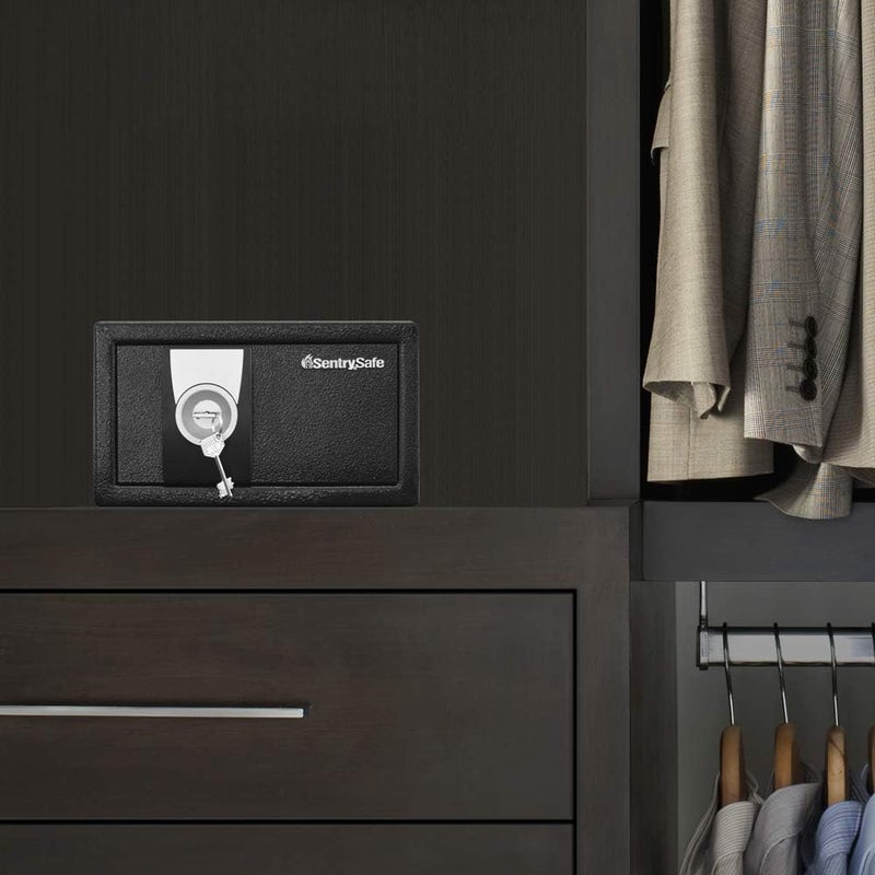 SentrySafe X031 Security Safe with Key Lock, 0.35 Cubic Feet, Black - Image 2