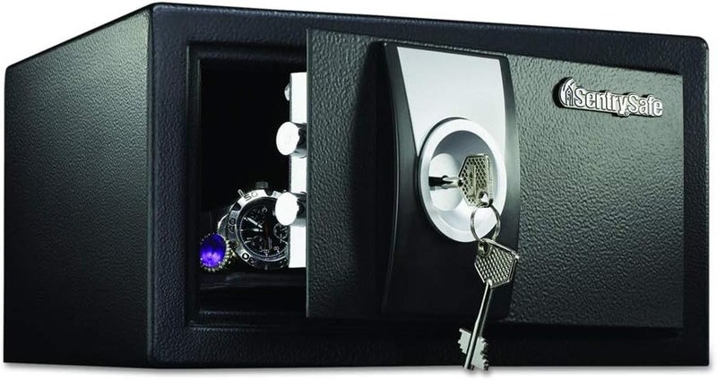SentrySafe X031 Security Safe with Key Lock, 0.35 Cubic Feet, Black - Image 1