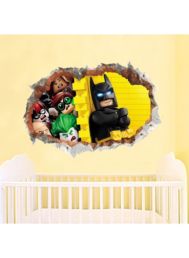 نيبمينينت ملصق جداري قابل للإزالة بتصميم باتمان ثلاثي الأبعاد متعدد الألوان 50x70سنتيمتر - Image 4
