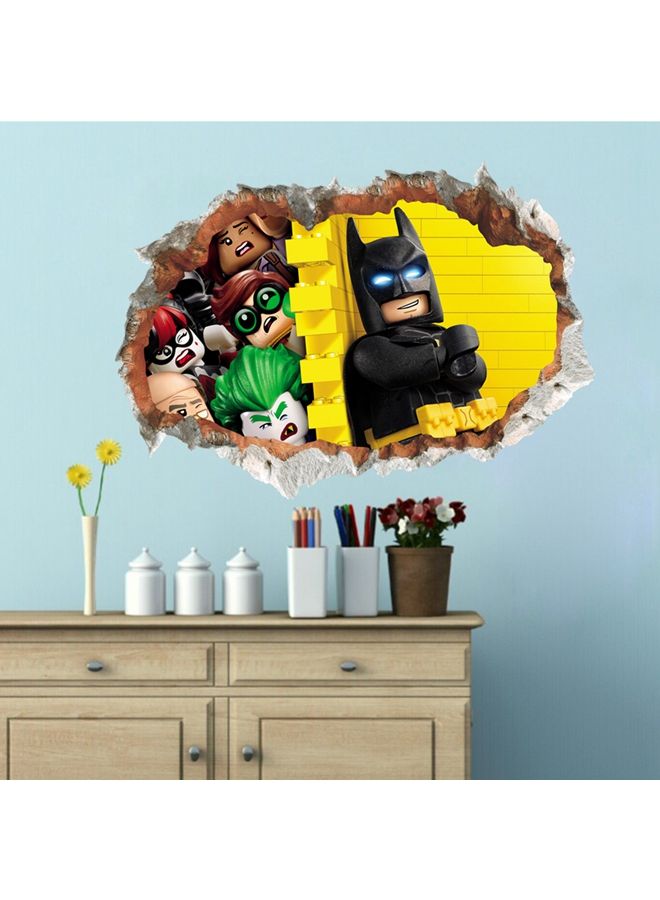 نيبمينينت ملصق جداري قابل للإزالة بتصميم باتمان ثلاثي الأبعاد متعدد الألوان 50x70سنتيمتر - Image 5