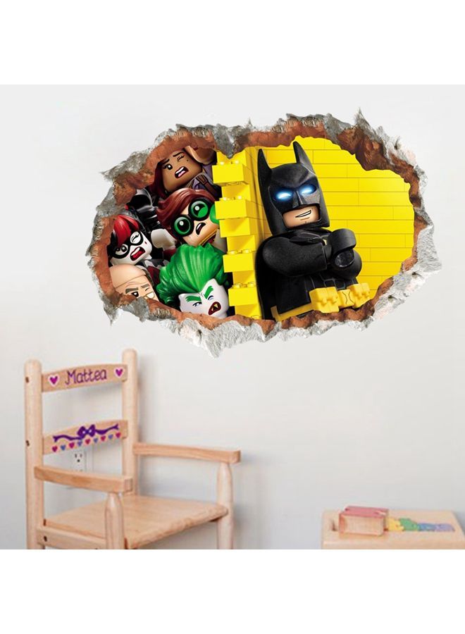 نيبمينينت ملصق جداري قابل للإزالة بتصميم باتمان ثلاثي الأبعاد متعدد الألوان 50x70سنتيمتر - Image 2