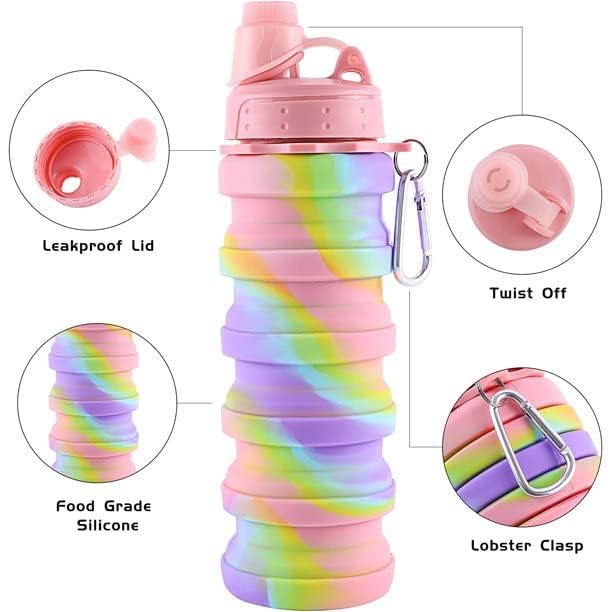 Trusmile Silicone Sipper Bottle for Kids Pink - Image 3