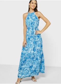 Printed Halter Dress