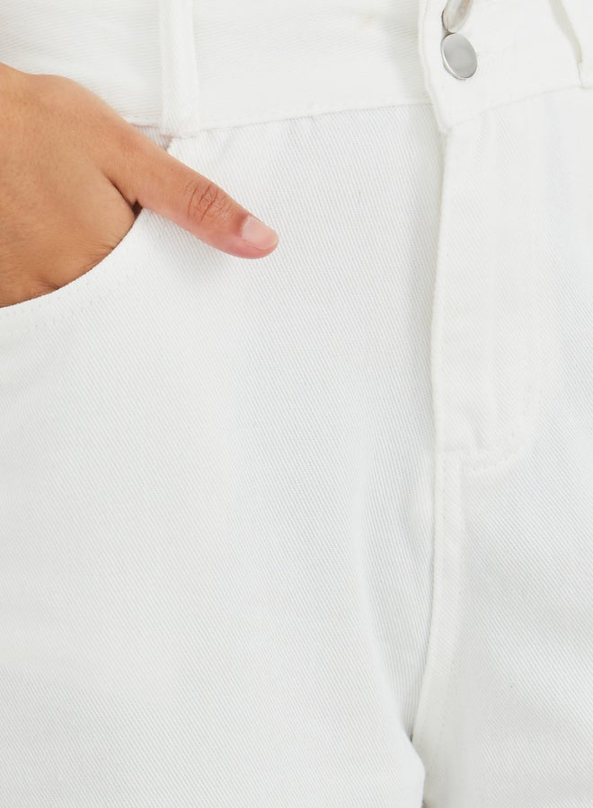 ستايلي جينز ستايلي مستقيم بخصر متوسط - Image 3