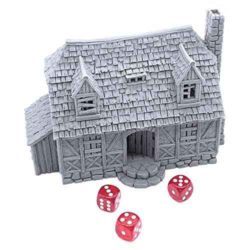 EnderToys Perfectly Normal House by Printable Scenery 3D Printed Tabletop RPG Scenery and Wargame Terrain 28mm Miniatures - Image 5