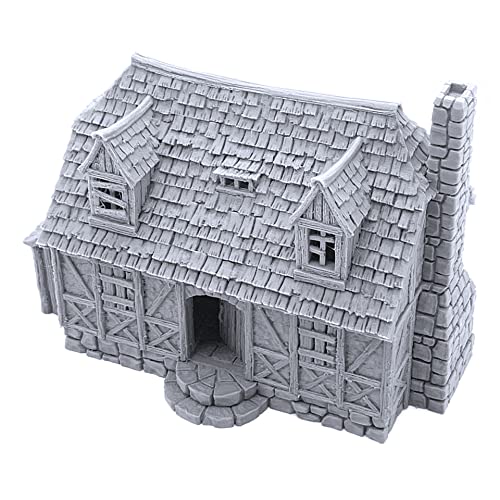 EnderToys Perfectly Normal House by Printable Scenery 3D Printed Tabletop RPG Scenery and Wargame Terrain 28mm Miniatures - Image 1
