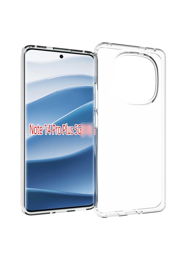 Zaboon For Redmi Note 14 Pro+ 5G Waterproof Texture TPU Phone Case(Transparent) 
