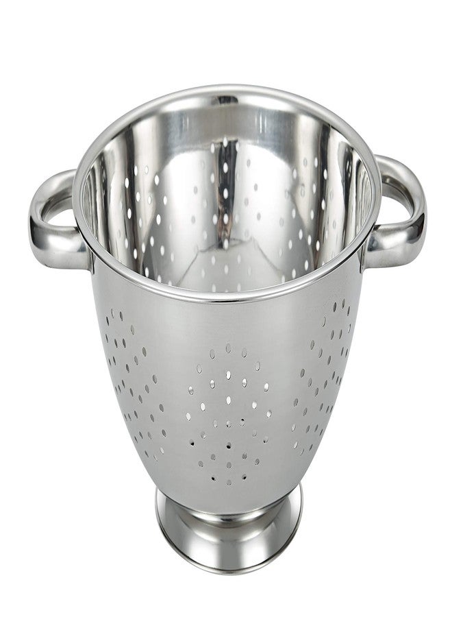 VITASUNHOW Stainless Steel Colander Mesh Metal Strainer Pasta Rice 5-Quart Strainer with Handle Dishwasher Safe (VS-02) - Image 1