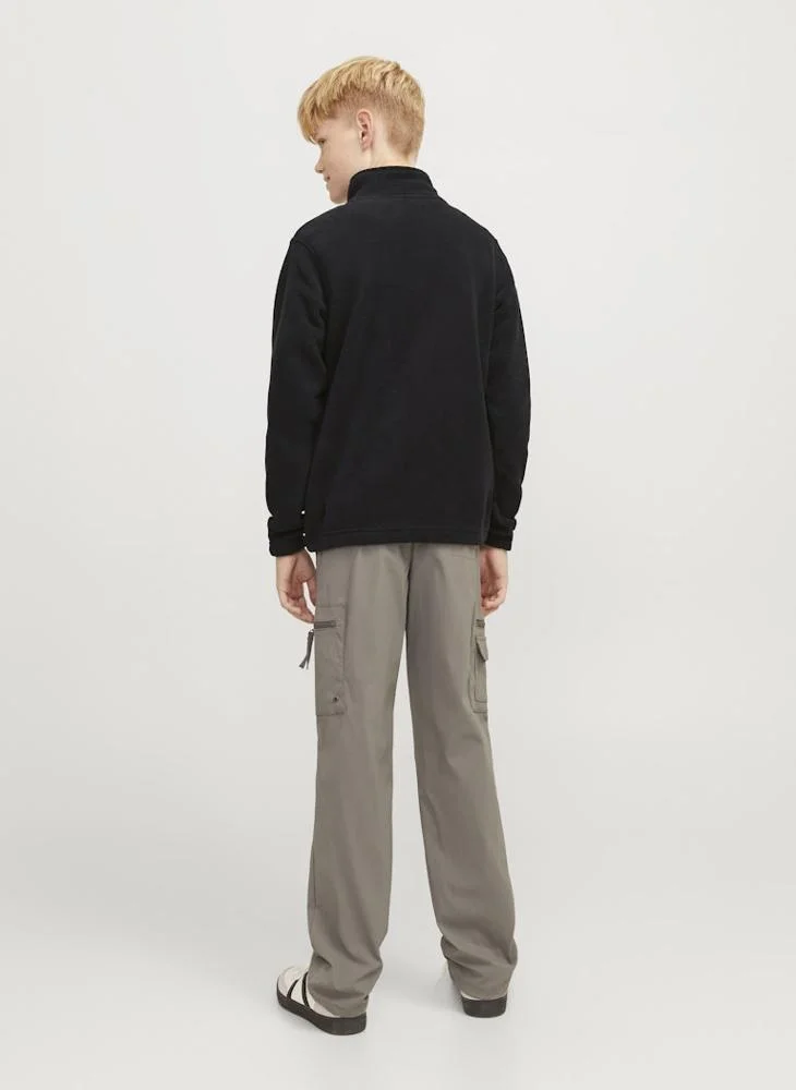 جاك وجونز جونيور Kids Jorvesterbro Fleece Quarter Half Zip Sweatshirt