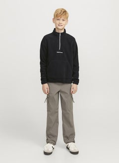 Jack & Jones Junior Kids Jorvesterbro Fleece Quarter Half Zip Sweatshirt  - Image 4