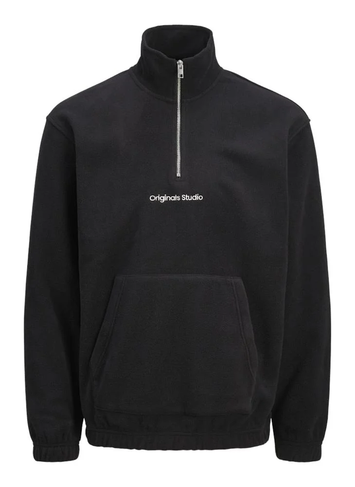 Jack & Jones Junior Kids Jorvesterbro Fleece Quarter Half Zip Sweatshirt