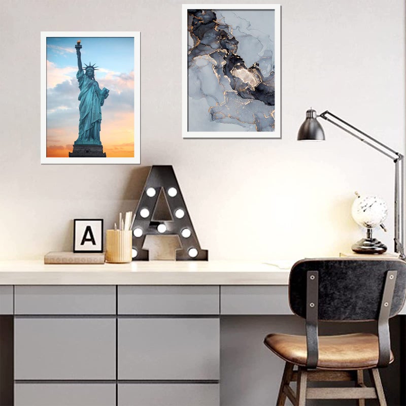 OMAIGAR 12x16 Picture Frame for 12by16 Poster Photo Canvas Certificate White High Transparent Photo Frame Wall Desktop Horizontal Vertical 12 x 16 - Image 4