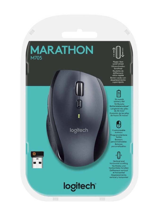 Logitech M705 Wireless Mouse Black - Image 1