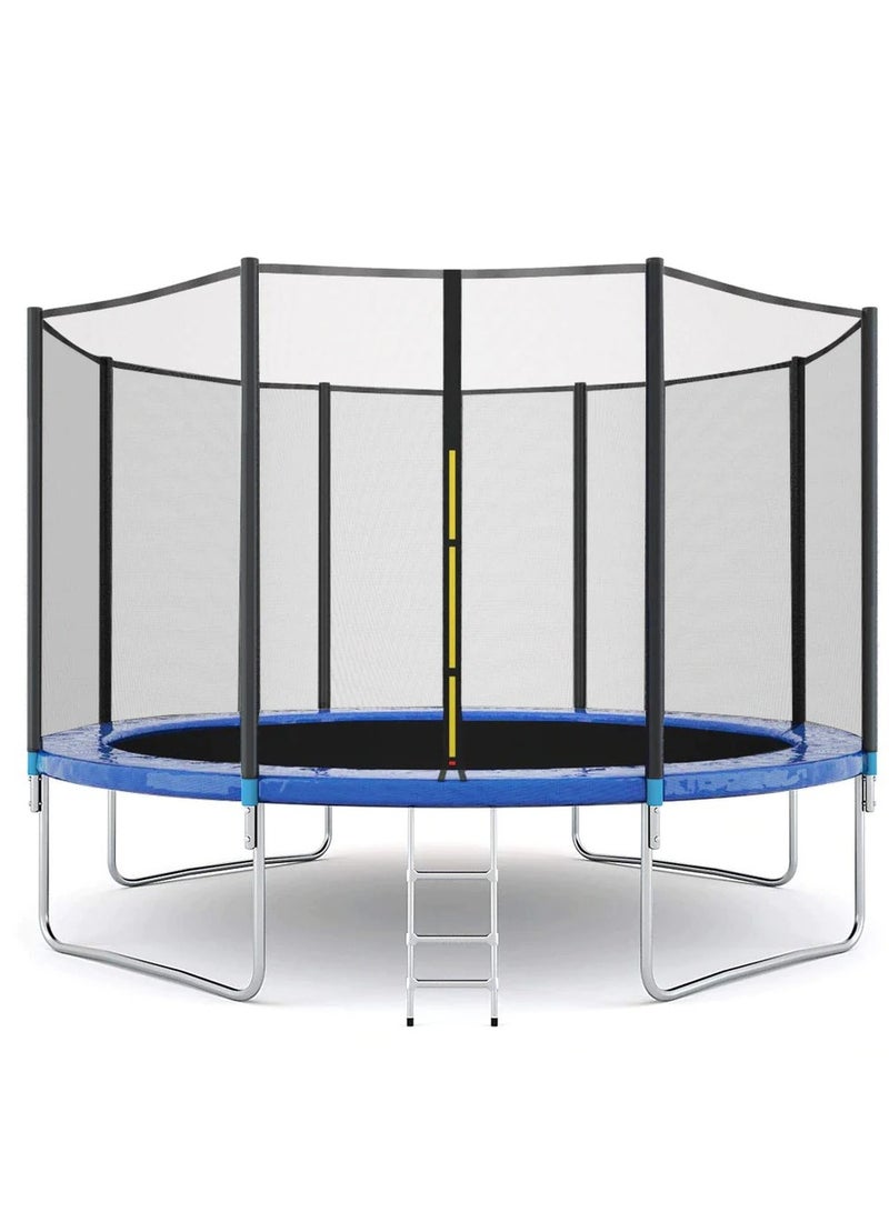 ترامبولين للأطفال مع شبكة أمان وسلم - 10FT - Image 1