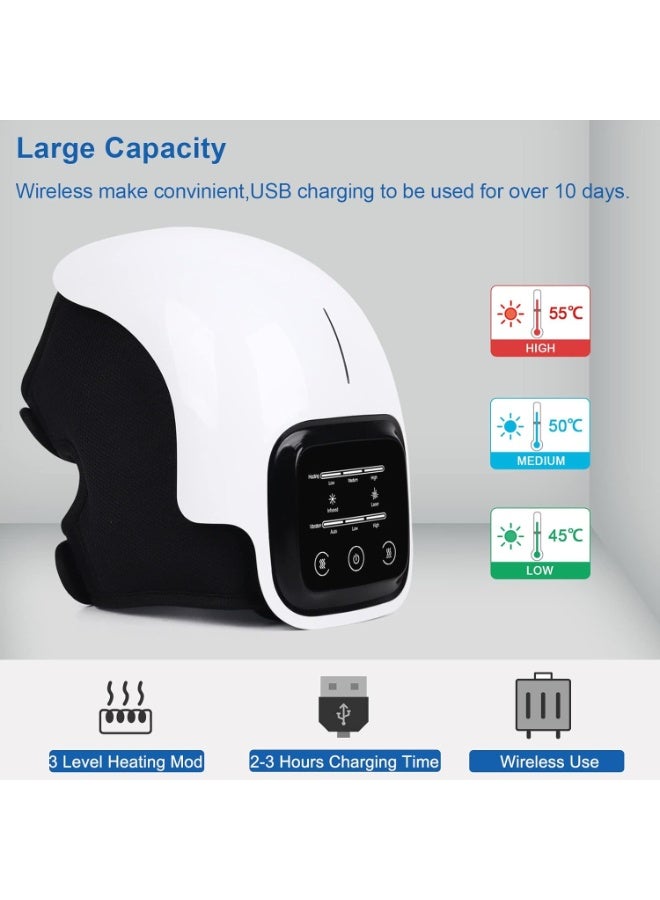 Knee Massager with LED Screen – Rechargeable Smart Heated Knee Wrap – Electronic Arthritis Relief for Pain, Swelling & Stiffness - Image 2