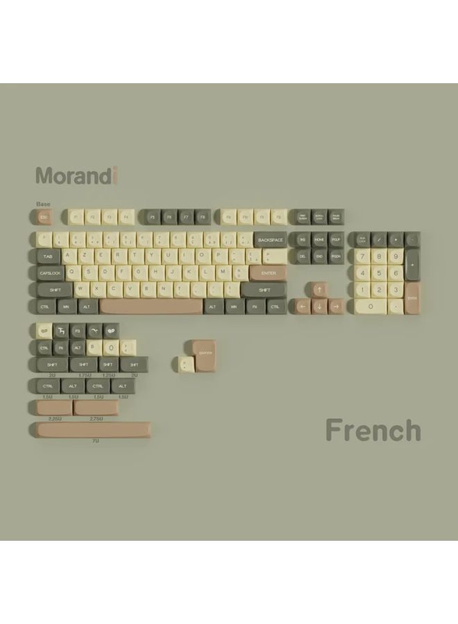 Morandi En 9 In 1 PBT MOA Keycaps Set For Mechanical Keyboard With ISO DE FR SP Korean English Layout - Image 2