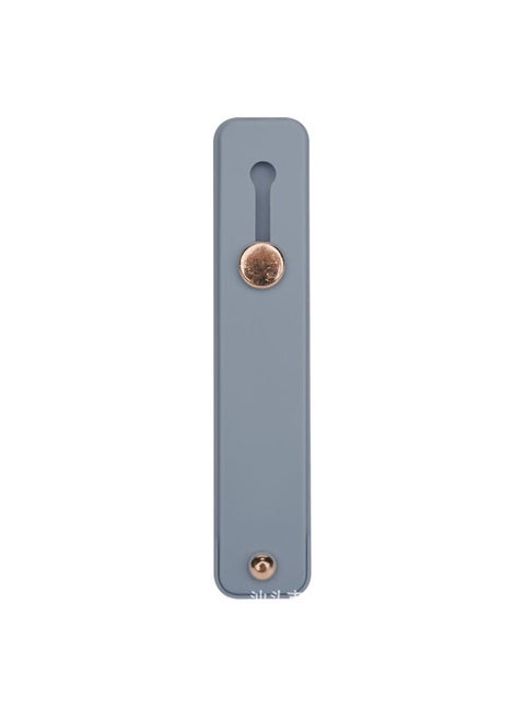 Silicone Mobile Phone Ring Bracket Solid Color Push-pull Mobile Phone Back Sticker Silicone Push-pull Live Lazy Stand-Color:Gray-Style:K167 Bare Metal