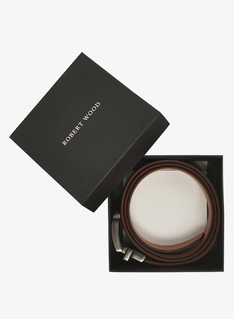 Robert Wood  Genuine Leather Reversible & Resizable Formal Belt for Men | Best Price UAE
