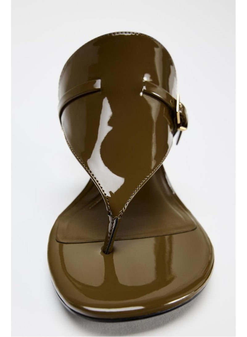 زارا صندل بكعب عالٍ مع مشبك - Image 3