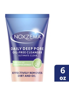 Noxzema Noxzema Ultimate Clear Daily Deep Pore Oil-Free Cleanser for Soft, Smooth Skin - Noxzema Daily Face Wash for Women and Men, Noxzema Facial Cleanser for Acne Prone Skin, 6 Oz Ea (Pack of 2)  - Image 2