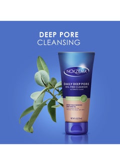 Noxzema Noxzema Ultimate Clear Daily Deep Pore Oil-Free Cleanser for Soft, Smooth Skin - Noxzema Daily Face Wash for Women and Men, Noxzema Facial Cleanser for Acne Prone Skin, 6 Oz Ea (Pack of 2)  - Image 4