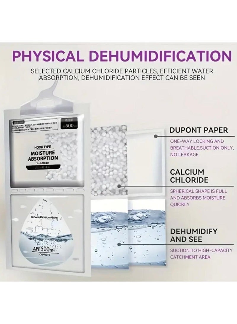 5-Pack Large Dehumidifier Bags, Moisture Absorber for Clothes - Image 5