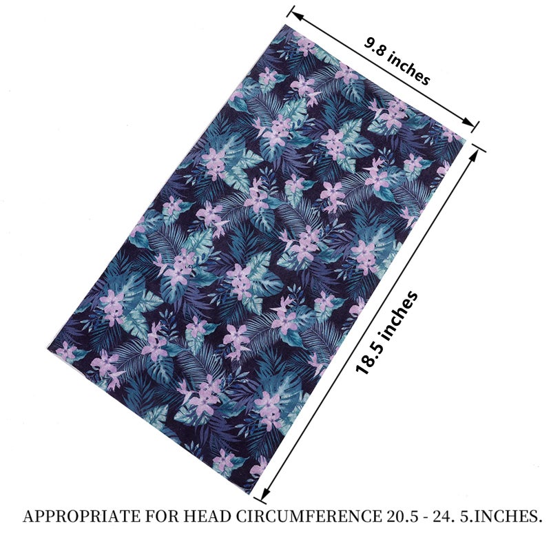 Cutewing Neck Gaiter Face Mask for Women,10PCS Tube Scarf Seamless Bandanas,Flower Pattern Ourdoor Face Mask Face Covering Multi Headwear Magic Headband Balaclavas with UV Resistant - Image 4