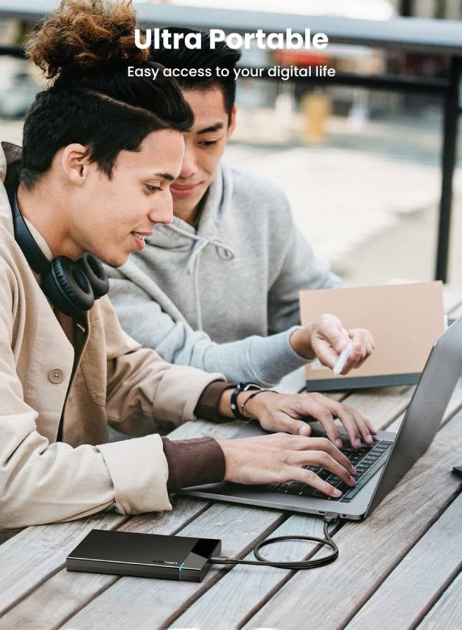 يو جرين Hard Drive Enclosure USB C USB 3.1 Gen 2 External Hard Disk Case Type C to SATA SDD Cover Adapter for 9.5mm 7mm 2.5 Inch SATA I II III PS4 6Gbps Fast Speed UASP - Image 5