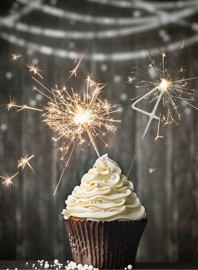 Wondercandle Silver Sparkler Candle - Number 4 - Image 1