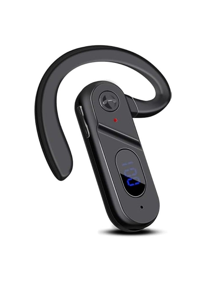 بروماس سماعات رأس بلوتوث لاسلكية، سماعات توصيل العظام بلوتوث، ميكروفون عرض الطاقة LED بلوتوث لاسلكي، سماعة رياضية مقاومة للعرق للجري، ركوب الدراجات، صالة الألعاب الرياضية، القيادة - Image 1