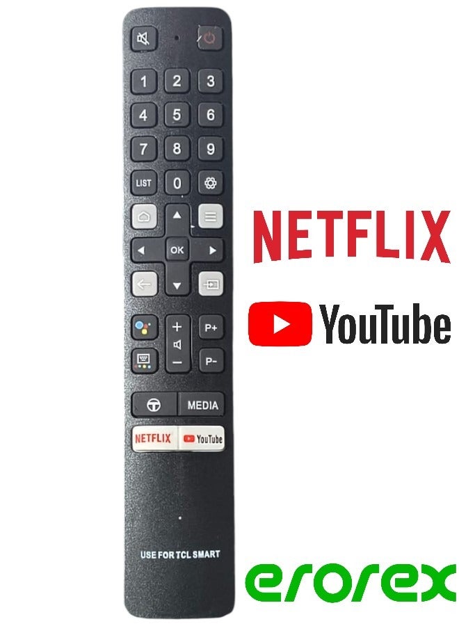 erorex Remote Control For TCL Smart, LCD, LED TV black - Image 2