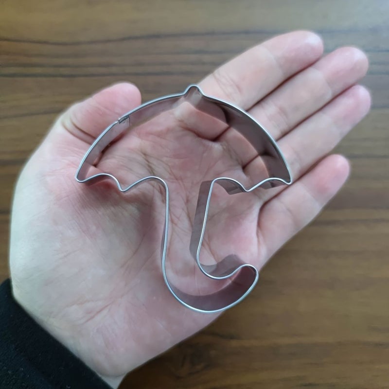 1pc Stainless Steel Umbrella Cookie Cutter Sugar Cookie Game Baking Mold - Image 2