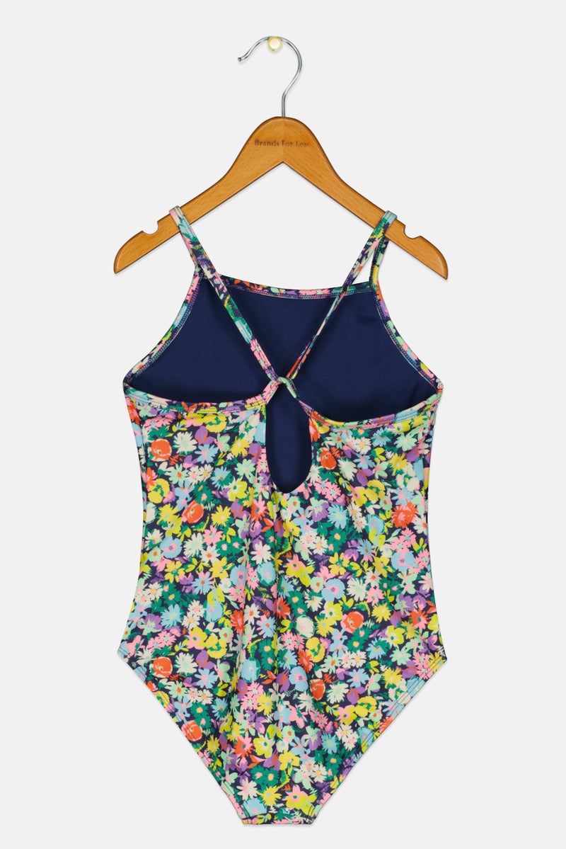 GAP Kids Girl Floral Sleeveless Bodysuit, Multicolor - Image 2