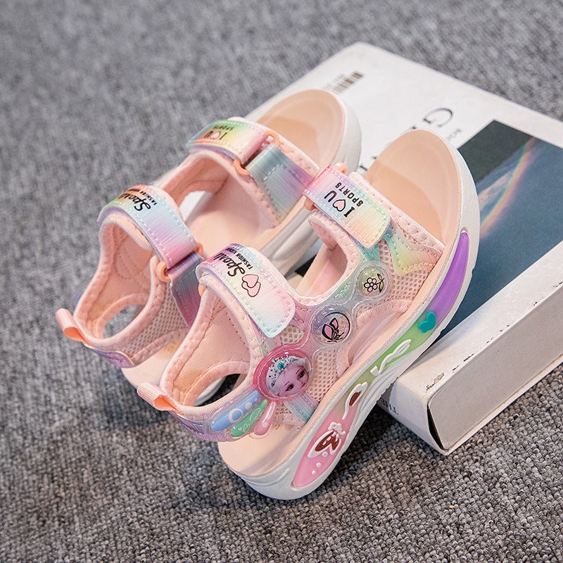 Girls Sandals Children'S Beach Shoes Soft Sole Anti-Slip Toddler Shoes Little Girls Open Toe Fashion Shoes - Image 3