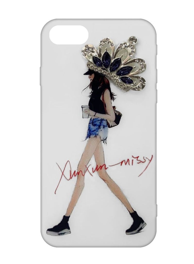 iPhone 7/8/SE 2020/SE 2022 Girl Design Case Fashionable Stylish Shockproof Cover 4.7 inch Design 2 - Image 2