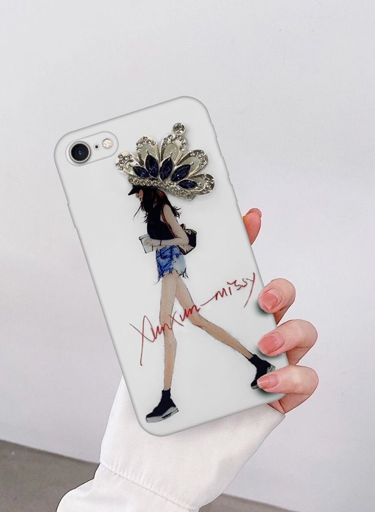 iPhone 7/8/SE 2020/SE 2022 Girl Design Case Fashionable Stylish Shockproof Cover 4.7 inch Design 2 - Image 4