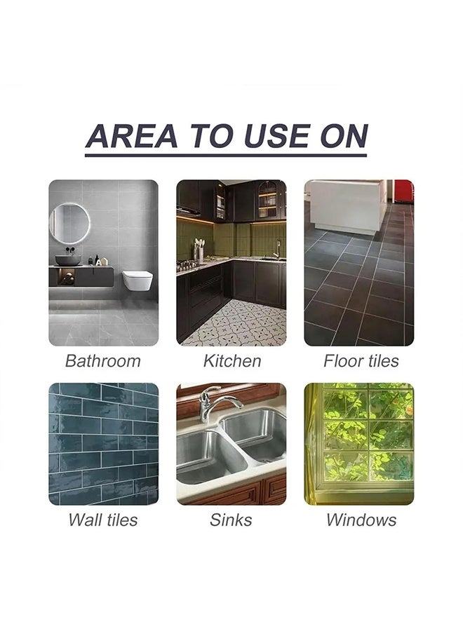 ASHILE Tile Reform, White Grout Tiling Tile Repair Tile Gap Refill Agent Tile Reform Coating Mold Cleaner Tile Sealer Repair Glue 150ML - Image 3